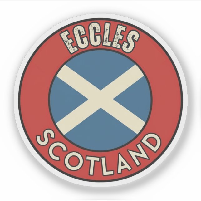 Eccles, Scotland Sticker (Front)