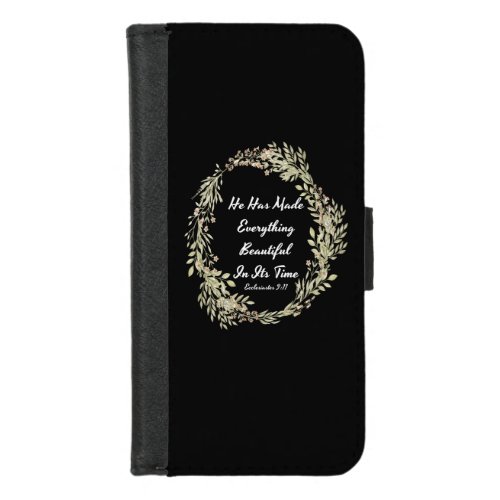 Ecclesiastes 311 NIV _ Bible Verse iPhone 87 Wallet Case