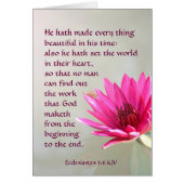 Ecclesiastes 3:11 Everything beautiful in His time (Front)