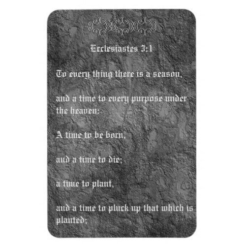 Ecclesiastes 31 Distressed Aged Texture No Tears Magnet
