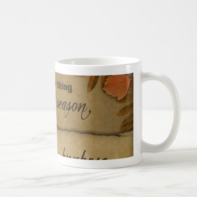 Ecclesiastes 3:1 Scripture Art Gifts Coffee Mug (Right)