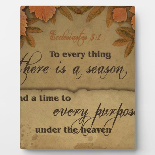 Ecclesiastes 31 Scripture Art Gifts Plaque