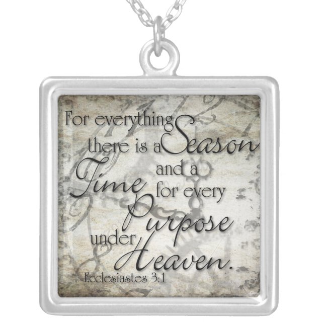Ecclesiastes 3 Necklace (Front)