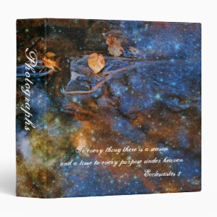 Ecclesiastes 3 Starry Autumn 1.5" Photo Album Ring Binder