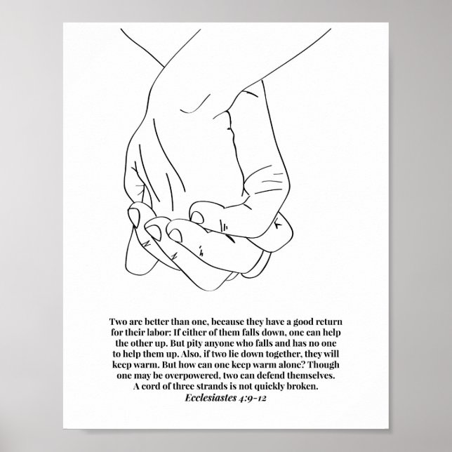 Ecclesiastes 4:9-12 A Cord of Three Strands... Poster (Front)