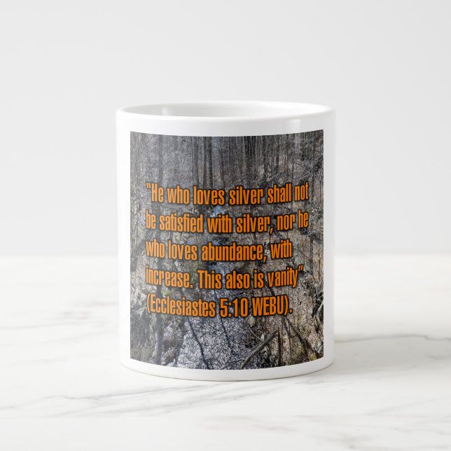Ecclesiastes 5:10 WEBU Mug (Front)