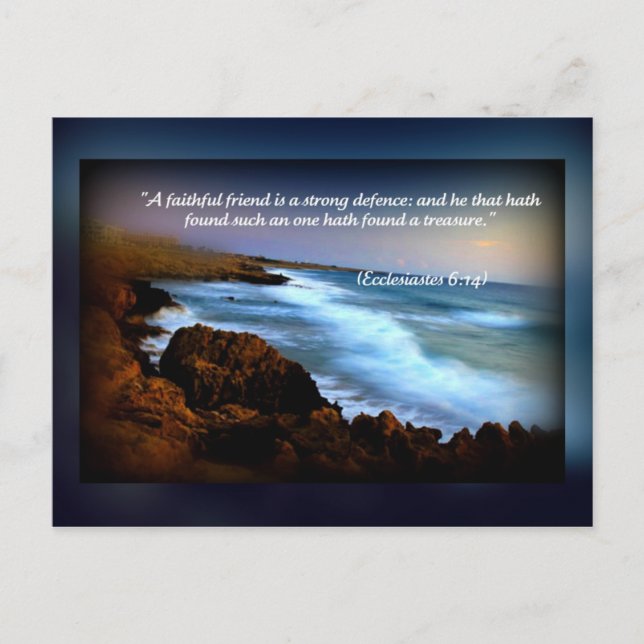 Ecclesiastes 6 postcard (Front)