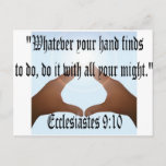 Ecclesiastes 9:10 postcard