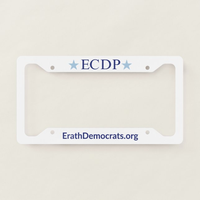 ECDP License Plate Frame (Front)