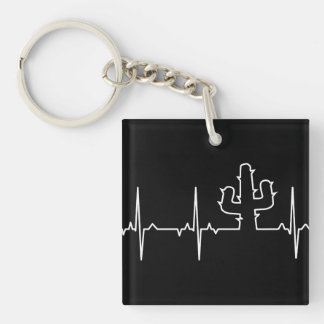 ECG Cactus Light Keychain