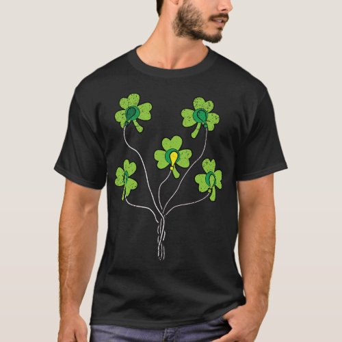 ECG Shamrock St Patricks Day Funny Nurse Shamrock  T_Shirt