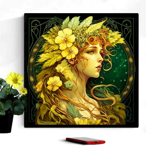 Echanted Flowers Forest Fairy Fantasy Poster