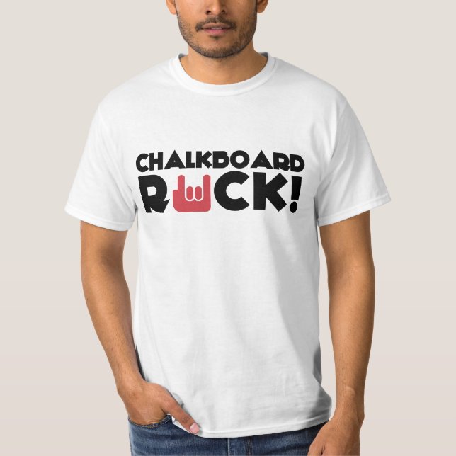Echelon - Chalkboard Rock (white) T-Shirt (Front)