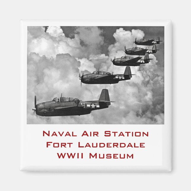 Echelon of Airplanes Magnet (Front)