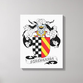 Echevarria Family Crest Canvas Print