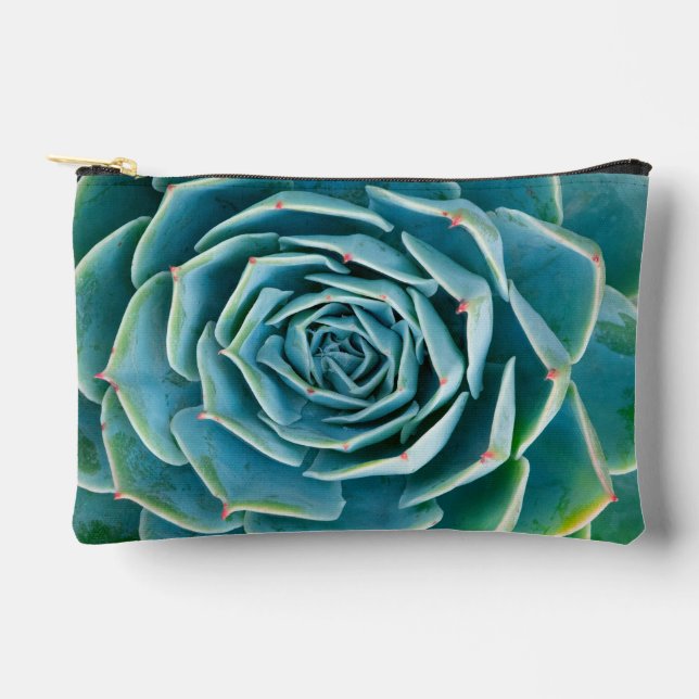 Echeveria Rosette, Secret Garden of Marrakech Accessory Pouch (Front)
