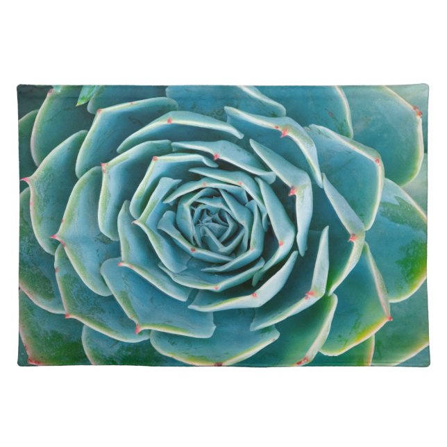 Echeveria Rosette, Secret Garden of Marrakech Cloth Placemat (Front)