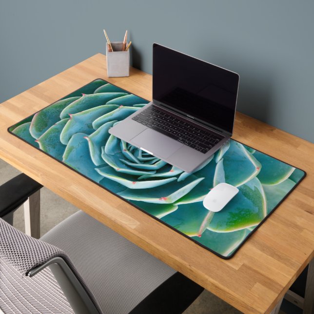 Echeveria Rosette, Secret Garden of Marrakech Desk Mat (Office 2)