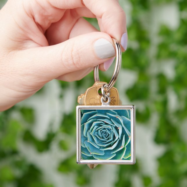 Echeveria Rosette, Secret Garden of Marrakech Keychain (Hand)