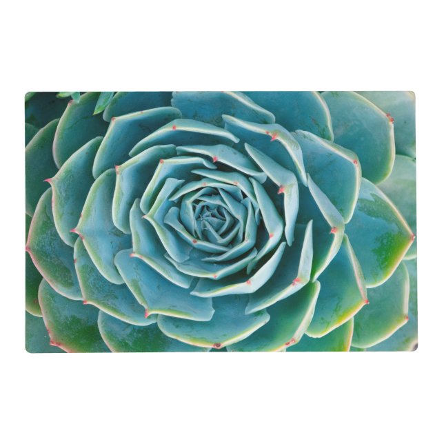 Echeveria Rosette, Secret Garden of Marrakech Placemat (Front)