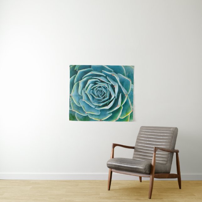 Echeveria Rosette, Secret Garden of Marrakech Tapestry (In Situ (Horizontal))