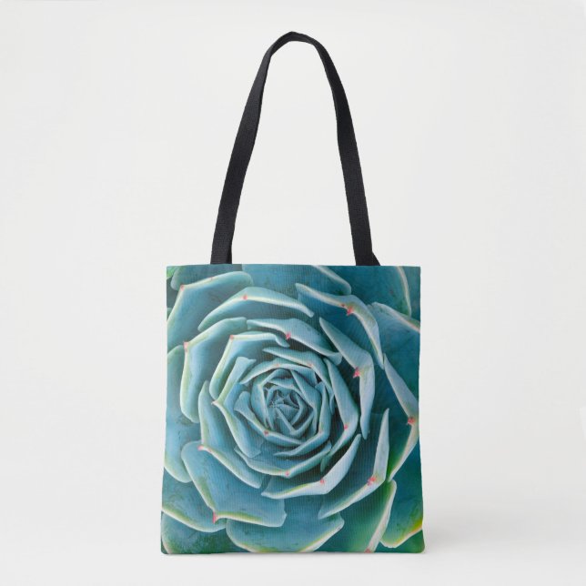 Echeveria Rosette, Secret Garden of Marrakech Tote Bag (Front)