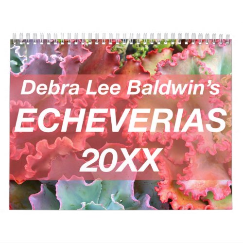 Echeverias 20XX Calendar by Debra Lee Baldwin