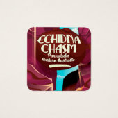 Echidna Chasm cartoon travel poster (Front)