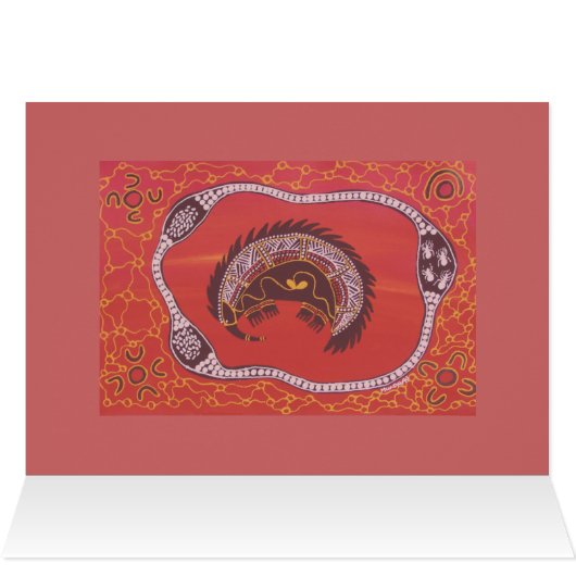 Echidna Dreaming Card (Inside Horizontal (Top))