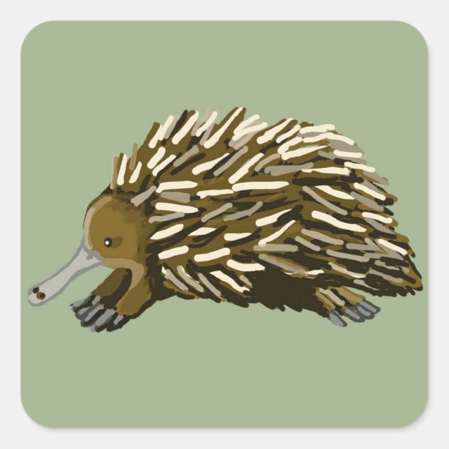 Echidna Square Sticker (Front)