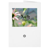 Echinacea Abstract Card (Back)