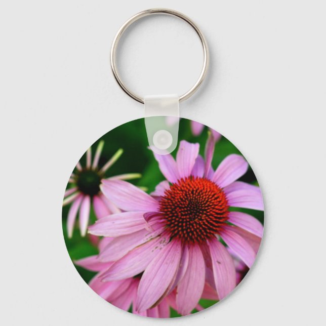 echinacea flower keychain (Front)