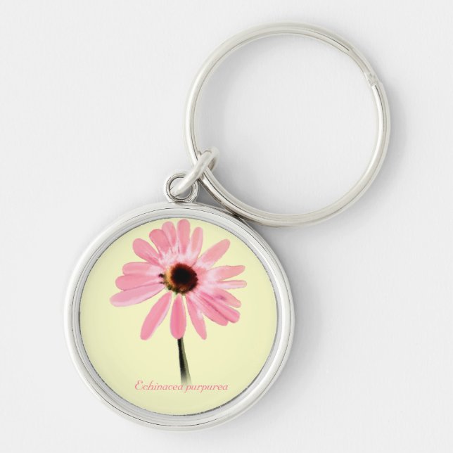 Echinacea purpurea keychain (Front)