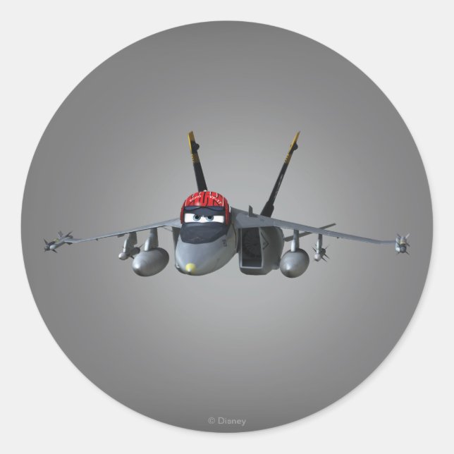 Echo 1 classic round sticker (Front)