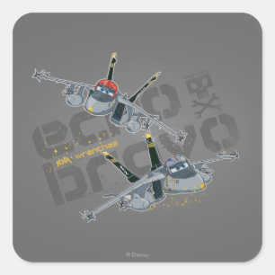 Echo and Bravo Jolly Wrenches Square Sticker