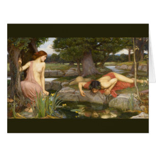 Echo and Narcissus by John William Waterhouse Cards