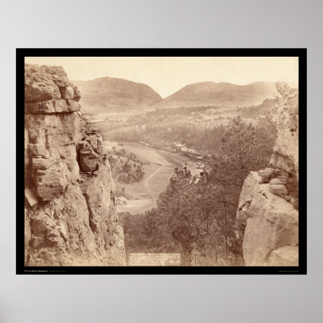 Echo Canyon seen through Sioux Pass SD 1891 Poster (Front)