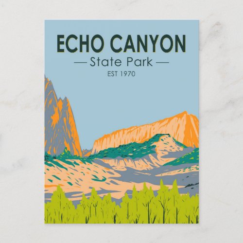 Echo Canyon State Park Nevada Vintage Postcard