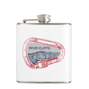 Echo Cliffs California Rock Climbing Carabiner Flask