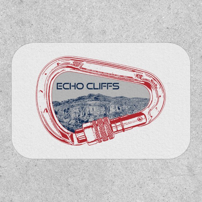 Echo Cliffs California Rock Climbing Carabiner Patch (Front)