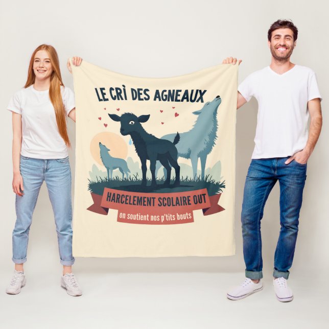 Écho Contre l’Oppression - Badge #BalanceTonTyra Fleece Blanket (In Situ)