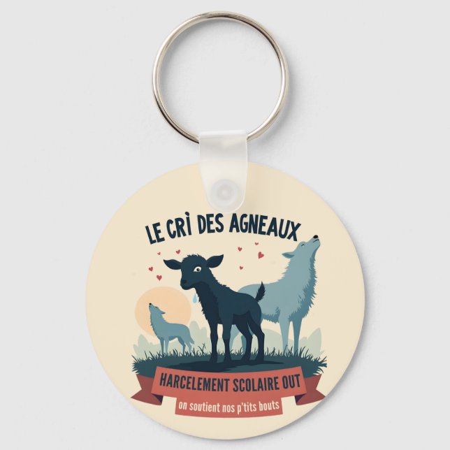 Écho Contre l’Oppression - Badge #BalanceTonTyra Keychain (Front)