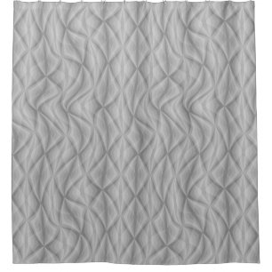 Echo Curves – Retro Geometric Shower Curtain