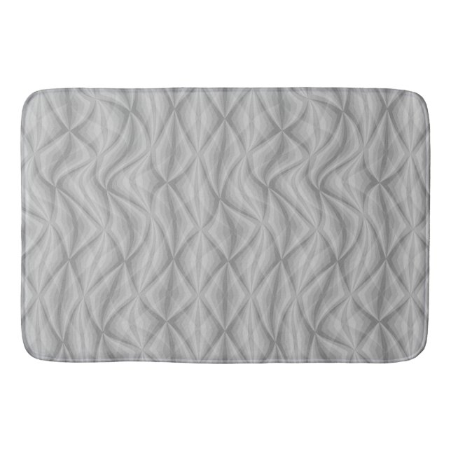 Echo Curves - Wavy Geometric Bath Mat (Front)