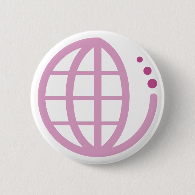 echo earth : mother earth pinback button (Front)