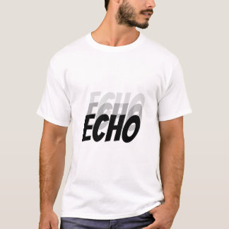 Echo Echo Echo | Minimalist Sound Wave Style T-Shirt