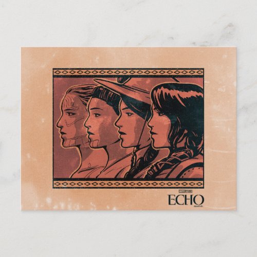 Echo Family Graphic Postcard