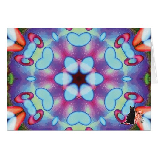 Echo Kaleidoscope Greeting Card (Front Horizontal)