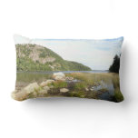 Echo Lake Beach at Acadia National Park Lumbar Pillow