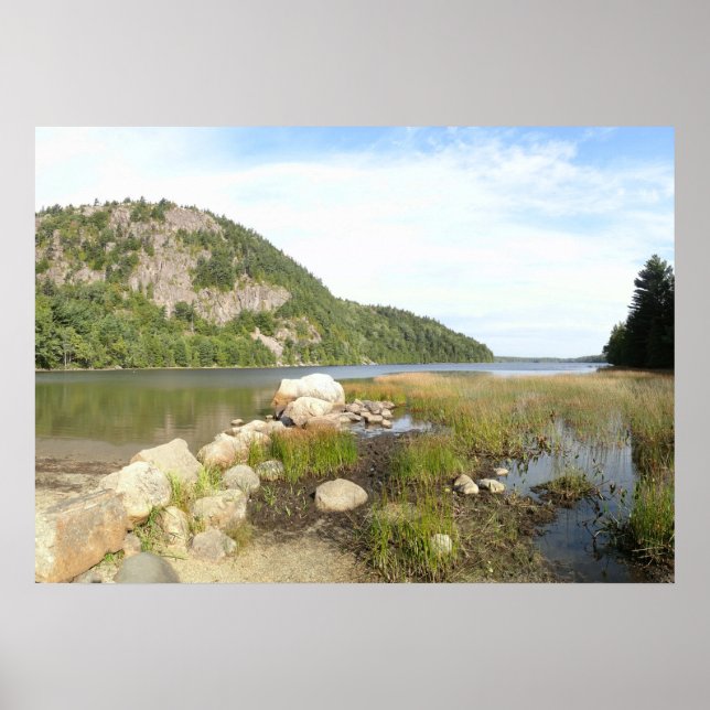 Echo Lake Beach at Acadia National Park Poster (Front)